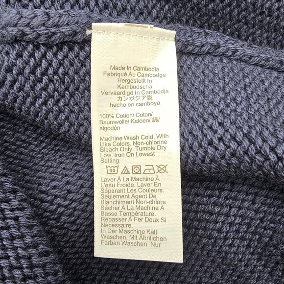 J. Crew Mens size S 1988 Rollneck Cotton Long Sleeve Sweater Navy BW186 NEW - Picture 6 of 8